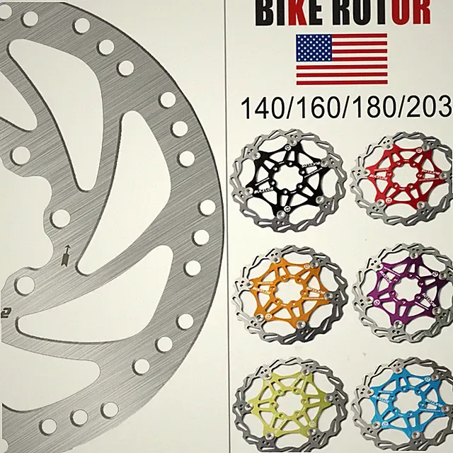 140/160/180/203mm Floating Rotor MTB/Road Hydraulic Disc Bike Brake Rotor 6 Bolt
