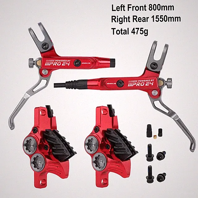 4 Piston Bicycle Hydraulic Brake MTB AM DH Road Bike Oil Pressure Disc Brake