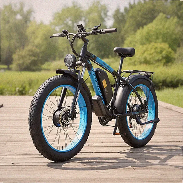 AWD Peak 4000W Motor 35MPH Hydraulic Dis Brake 48V/23AH Electric Bike For Adults