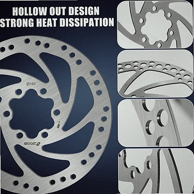 Cycling Hydraulic Disc Brakes Rotors 6 Bolt 160/180/203mm MTB Road Bike Rotor