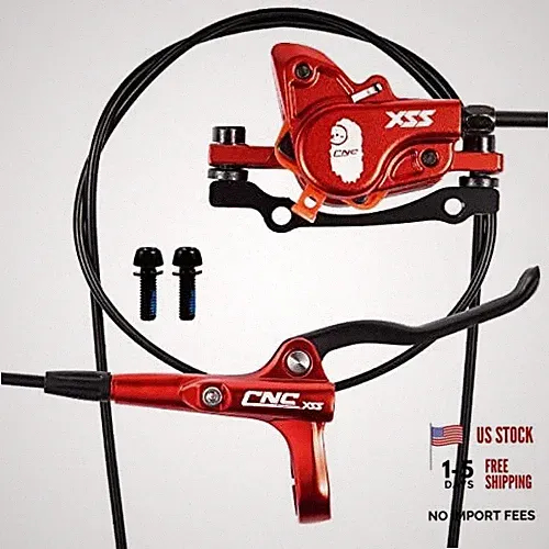 Mountain Bike Hydraulic Disc Brake ，MTB Hydraulic Disc Brake Set Rear-red