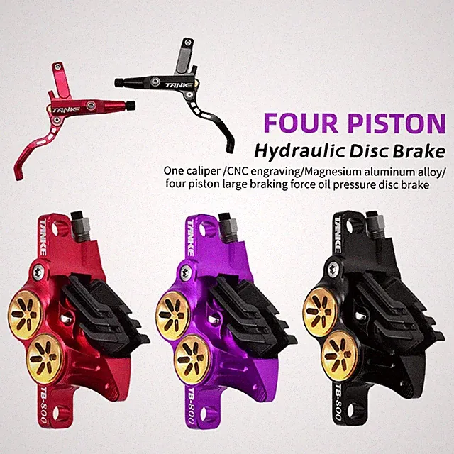 MTB 4 Piston Hydraulic Disc Brake 900/1700mm AM DH Road Oil Pressure Disc Brake