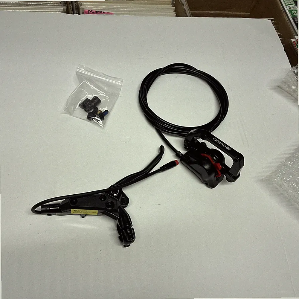 New 4-piston Disc Hydraulic Brake E-bike Folding Mountain Bike Bicycle Power Off