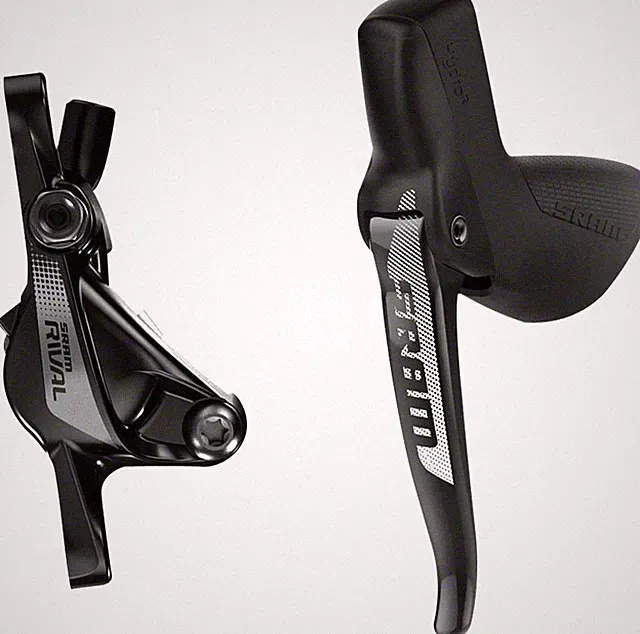 SRAM Rival 1 Disc Brake and Lever - Left/Front, Hydraulic, Post Mount, Black, A1