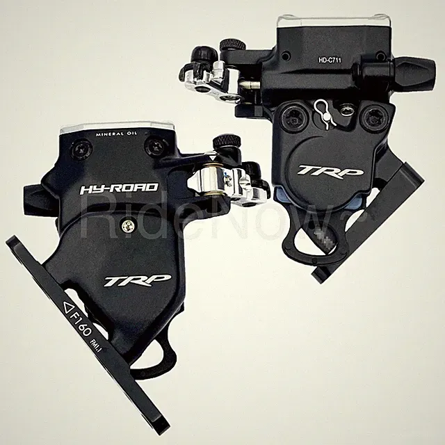 TRP C711 HY/RD Hydraulic Bike Disc Brake Calipers Front+Rear Black Flat Mount