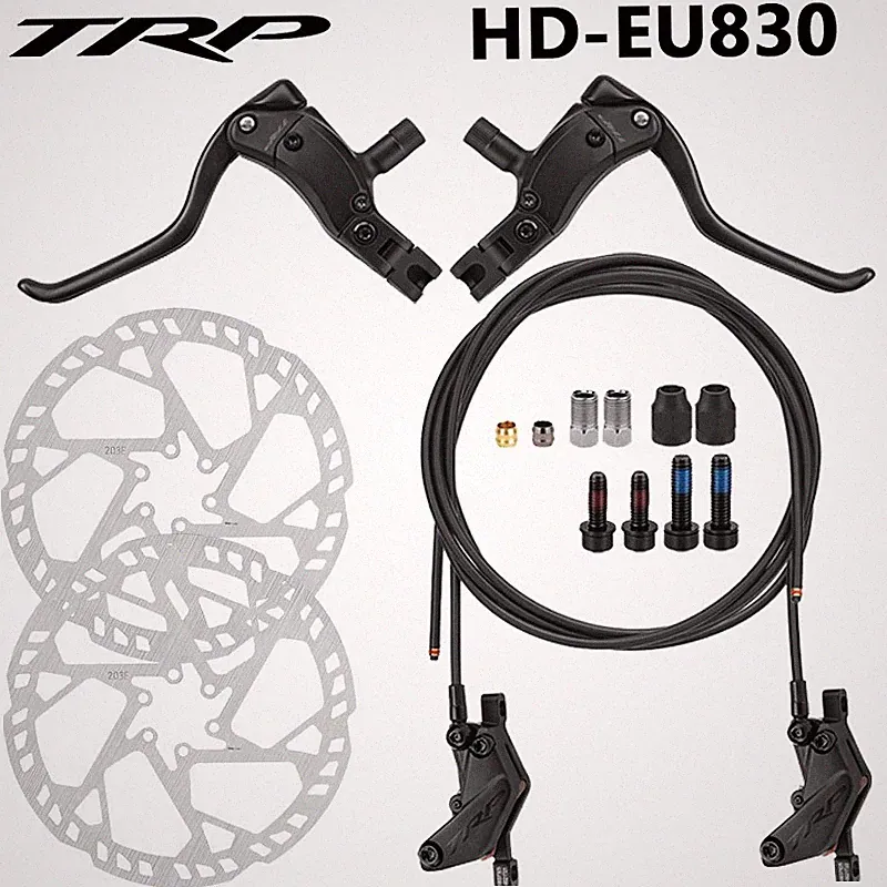 TRP HD-EU830 4-Piston Hydraulic Disc Brake Set for DH MTB Heavy Cargo E-Bike