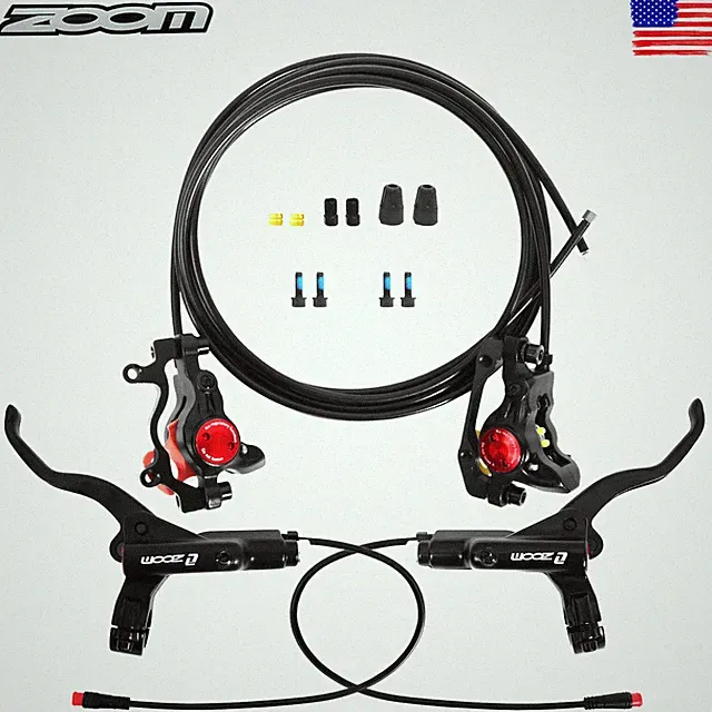 ZOOM HB-775E 2-Pistons Hydraulic Disc Brake MTB Power Off Front&Rear 1110&1850mm