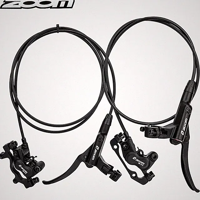 ZOOM HB876 4-Pistons Caliper Hydraulic Disc Brake Lever Set Front/Rear Bicycle