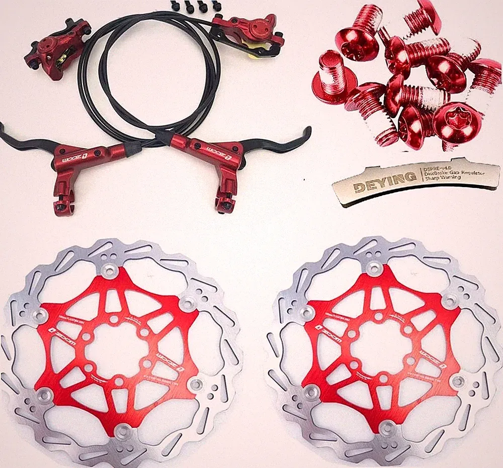 Zoom Hydraulic Disc Brake Mountain Bike MTB Front & Rear Set Floating Disc 160mm